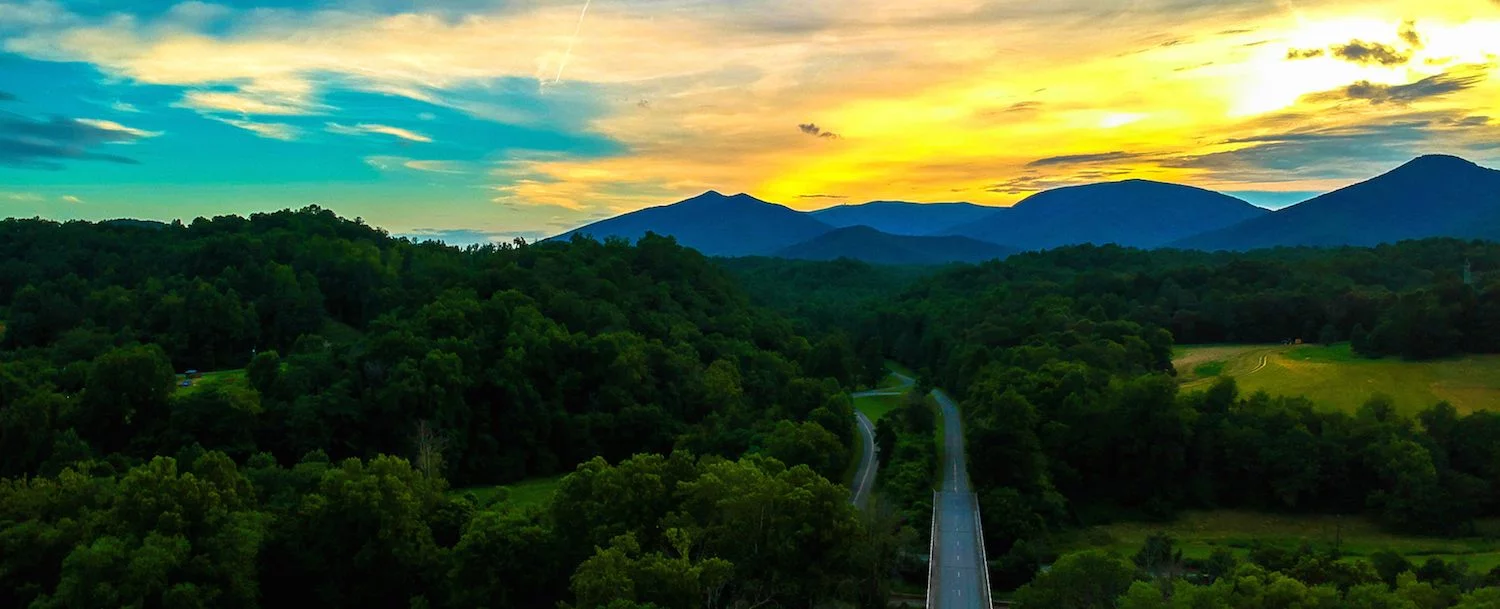 Sunset Over the Blue Ridge Parkway