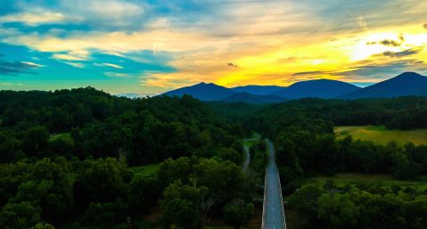 Sunset Over the Blue Ridge Parkway